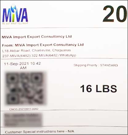 CSF Shipping Label